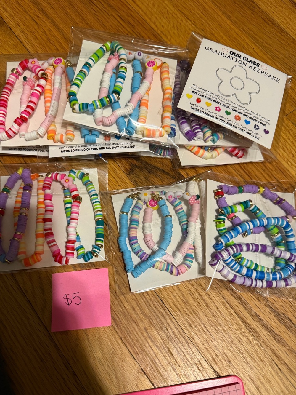 Kids Multicolor Heishi Beaded Bracelet Pack - Pastel & Bright Mix